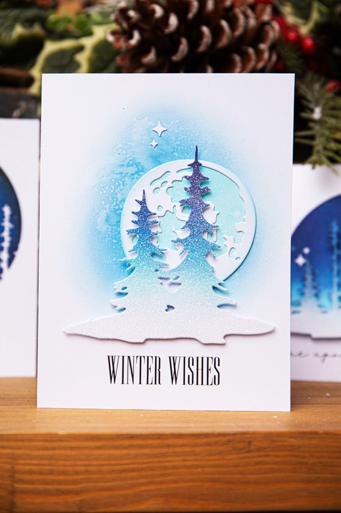 New Retired Sizzix Thinlits Forest Shadows #666334 3pc Retail $24.99 Tim Holtz