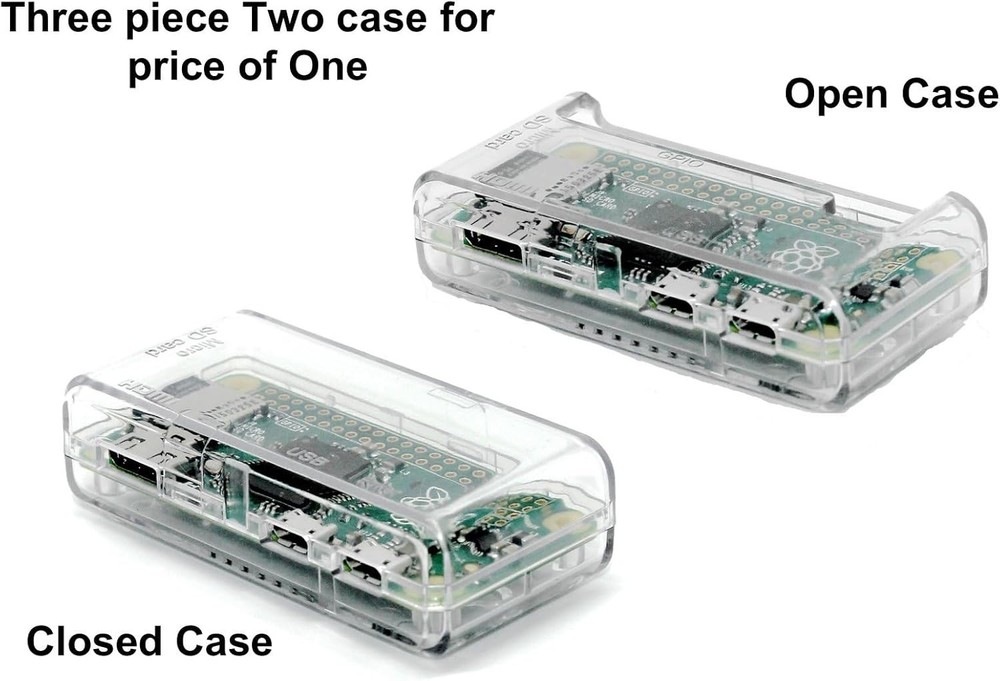 Protective Raspberry Pi Zero Case - Wall Mount, All Ports Accessible