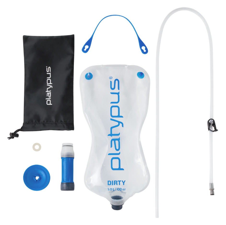 Platypus QuickDraw 3L Gravity Water Filter Fast Flow Backpacking System FreeShip