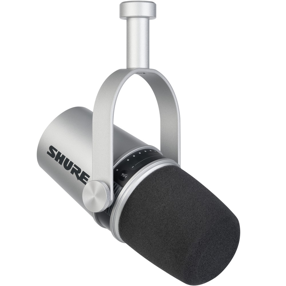Shure MV7-S MV7 Podcast Microphone - Silver
