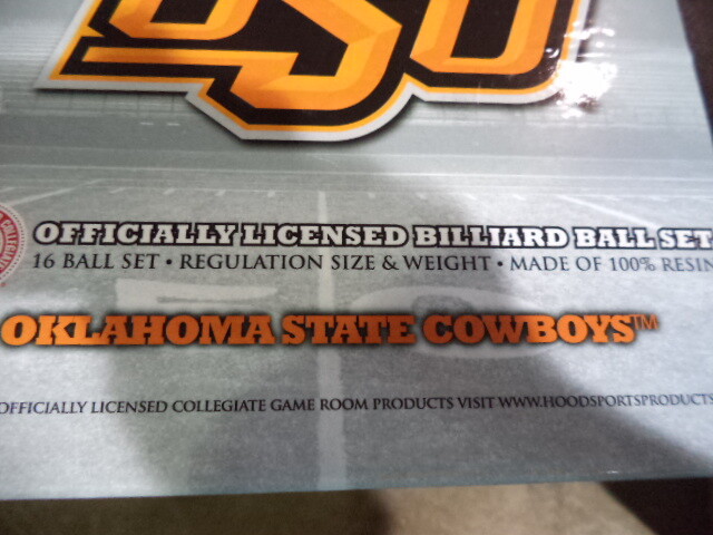 Oklahoma State Cowboys Billiard Ball Set