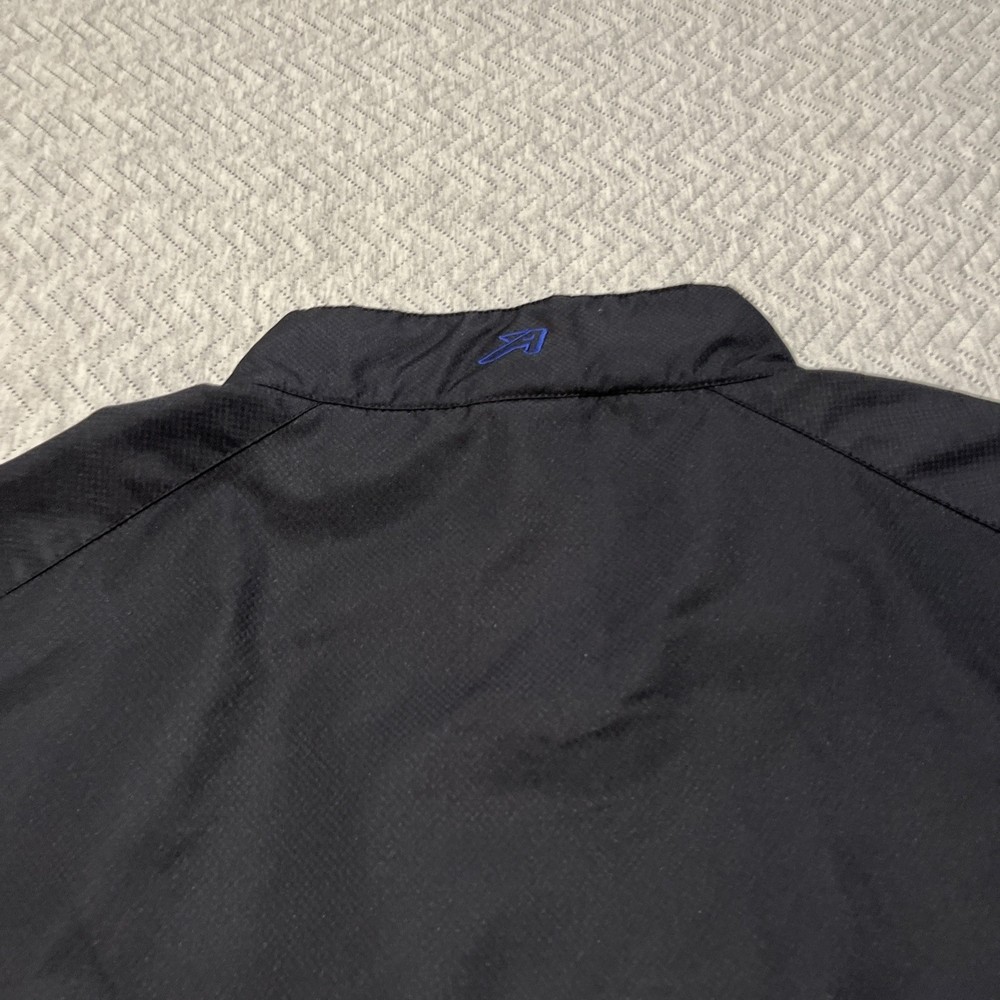 Ahead Golf Jacket Men Large Black Grey Loose Relax Performance Pullover Valencia