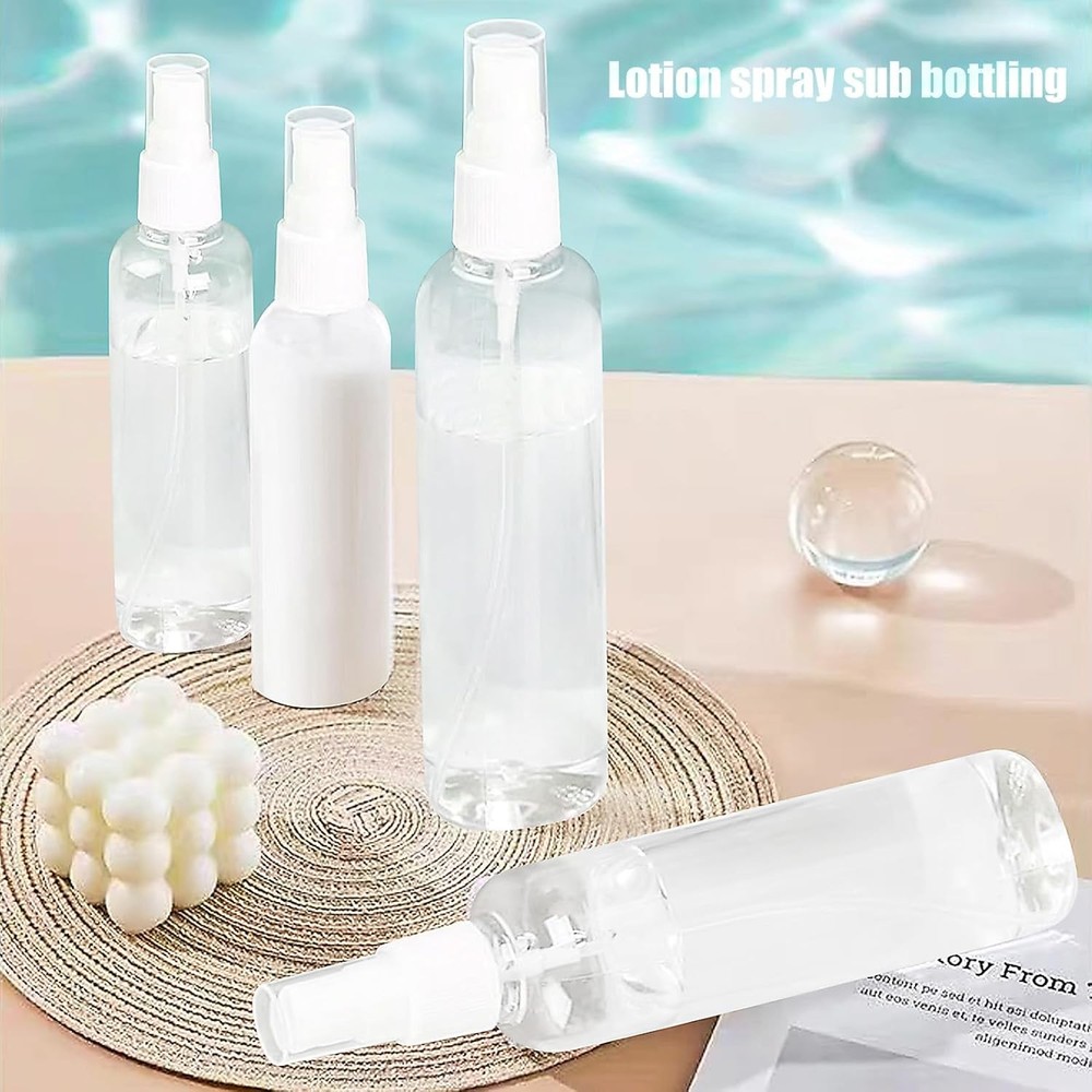 Mini Plastic Spray Bottles 2x50ml 2x100ml Clear