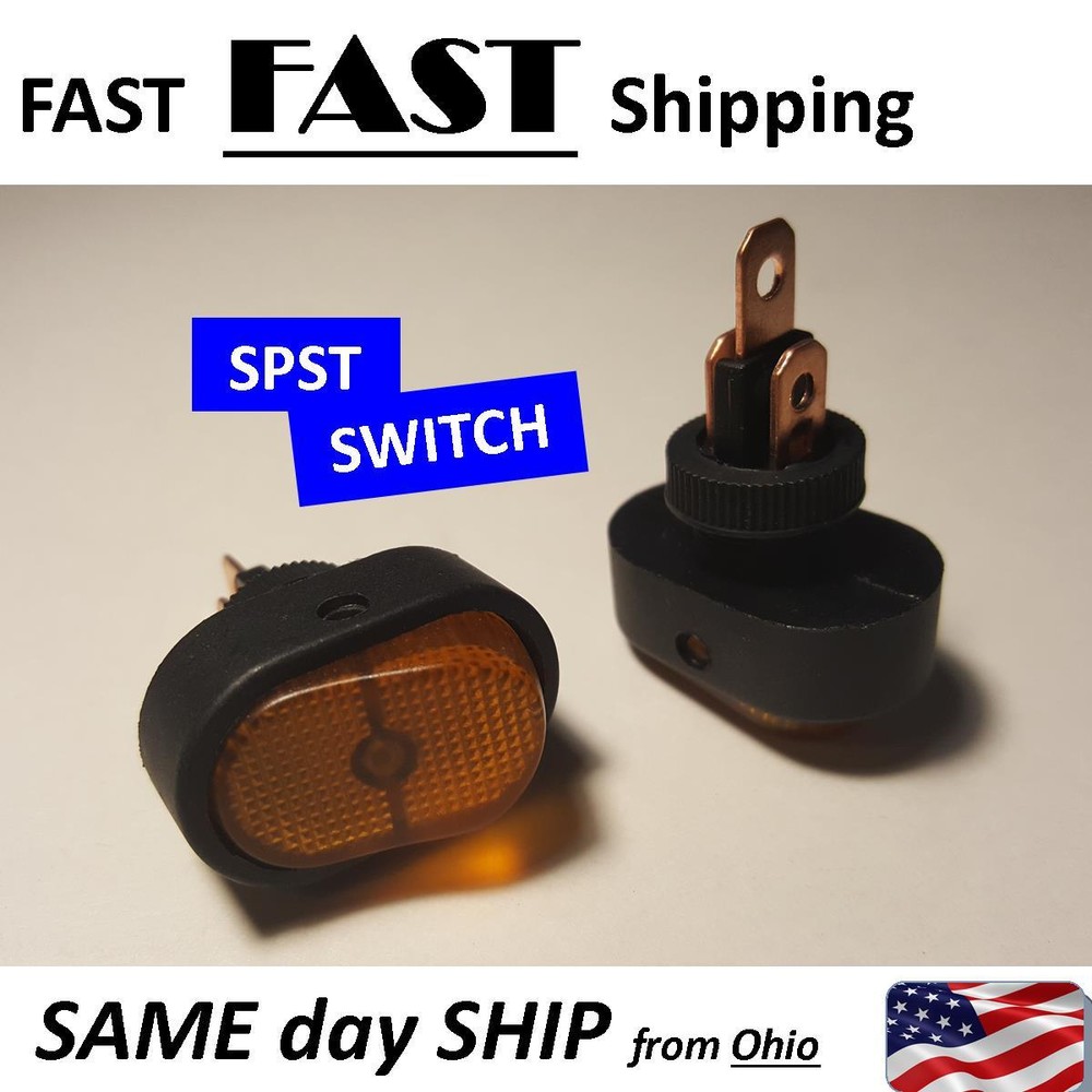30 AMP max switch --- orange LED amber color - HEAVY DUTY auto SWITCH