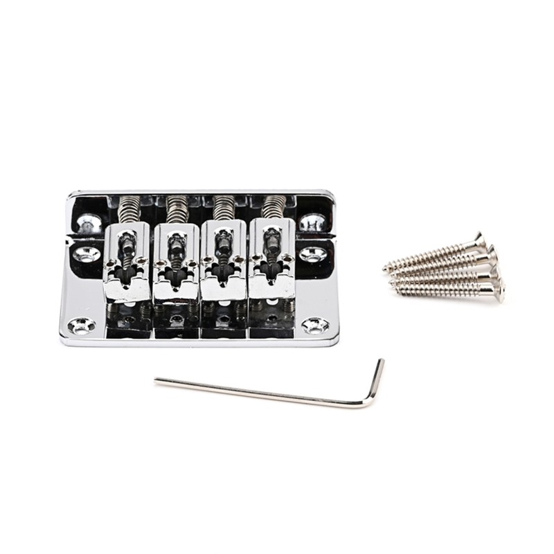 4 String Fixed Hardtail Bridge Vintage Bent Saddle Replacement Parts Durable