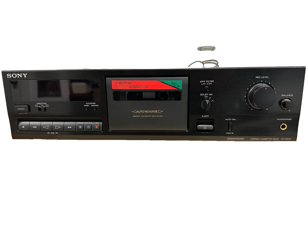 SONY TC-RX311 auto reverse cassette deck. Fully Functional