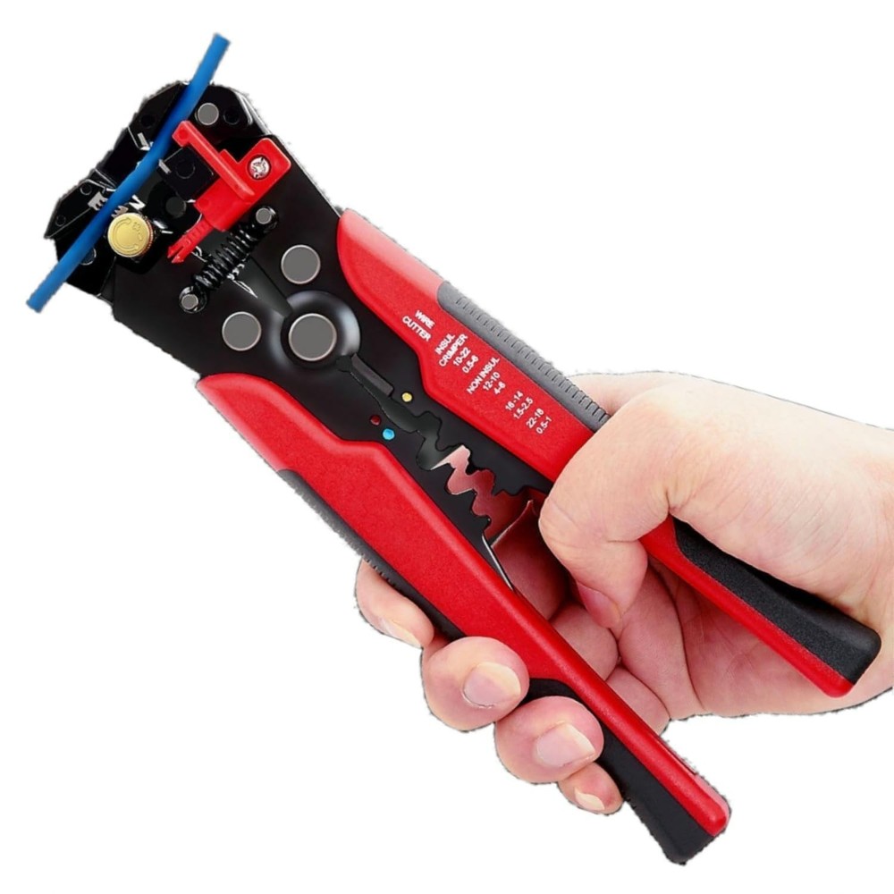 5 in 1 Self-Adjusting Wire Stripper Cutter,Multi-Functional Wire Crimping Too...