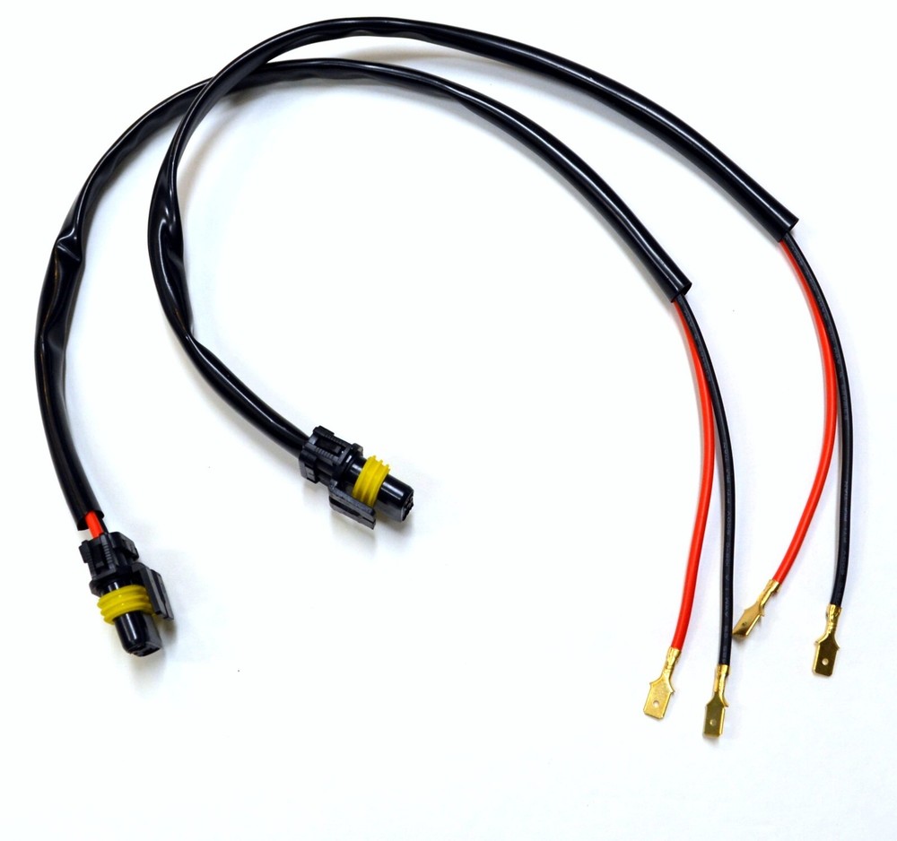Conversion Wire H3 to 9006 Two Harness Fog Light Bulb Plug Replace Socket Lamp