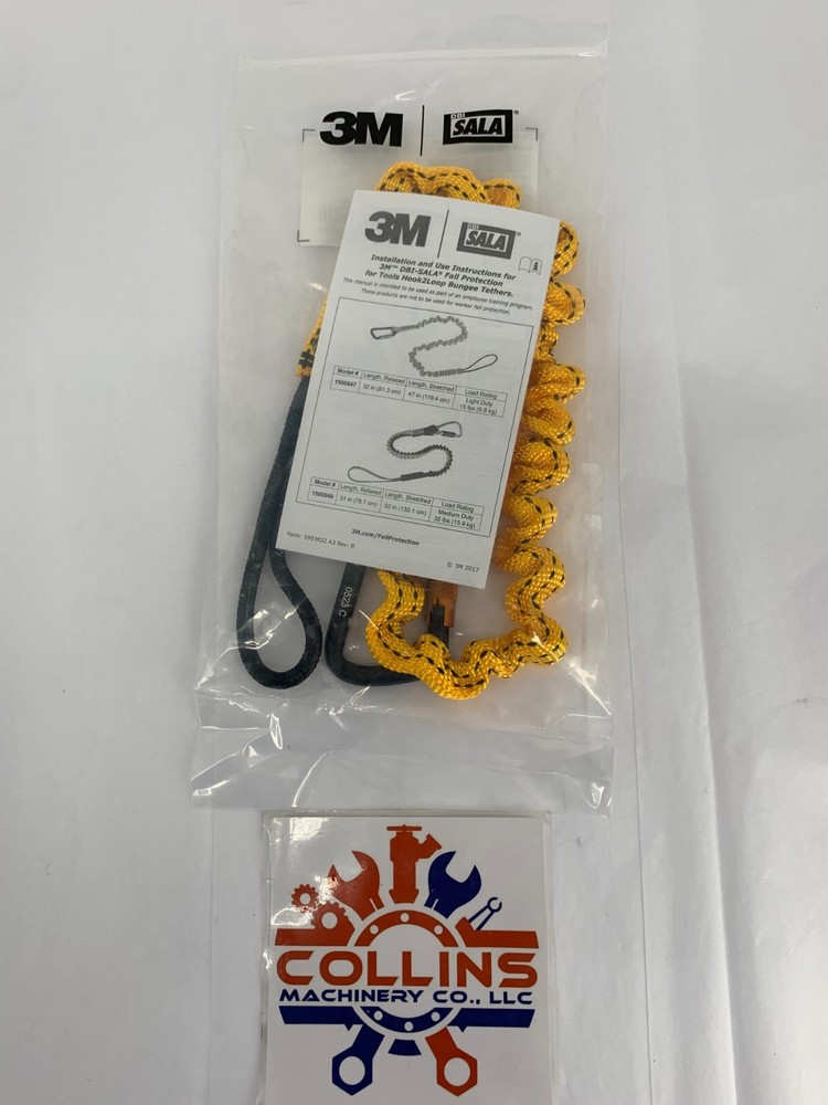 3M 1500047 DBI-SALA Hook 2 Loop Bungee SGL 15LB. Tool Tether Lanyard Qty. 1