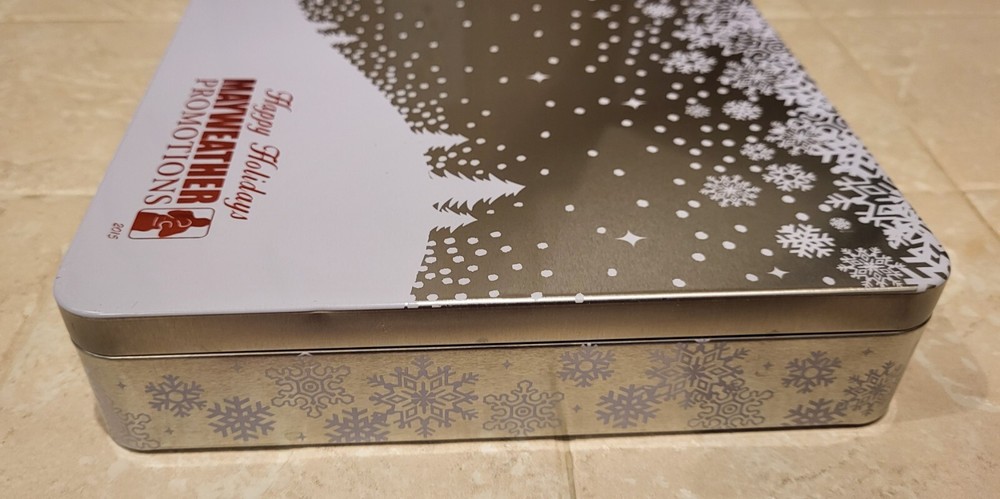 Mayweather Promotions/Mrs Fields Empty "Happy Holidays" Cookie Tin