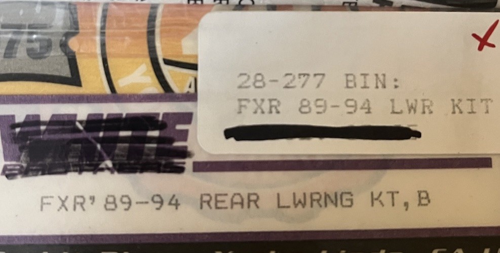 White Bros ‘89-‘94 FXR Lowering Kit 28-277