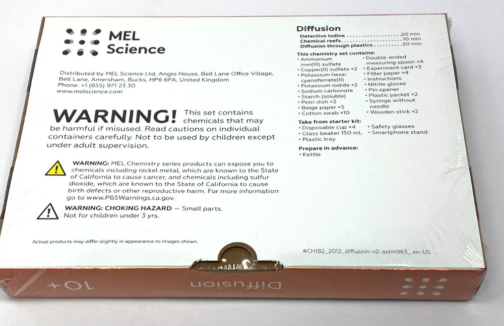 Mel Chemistry Diffusion Sealed Box New