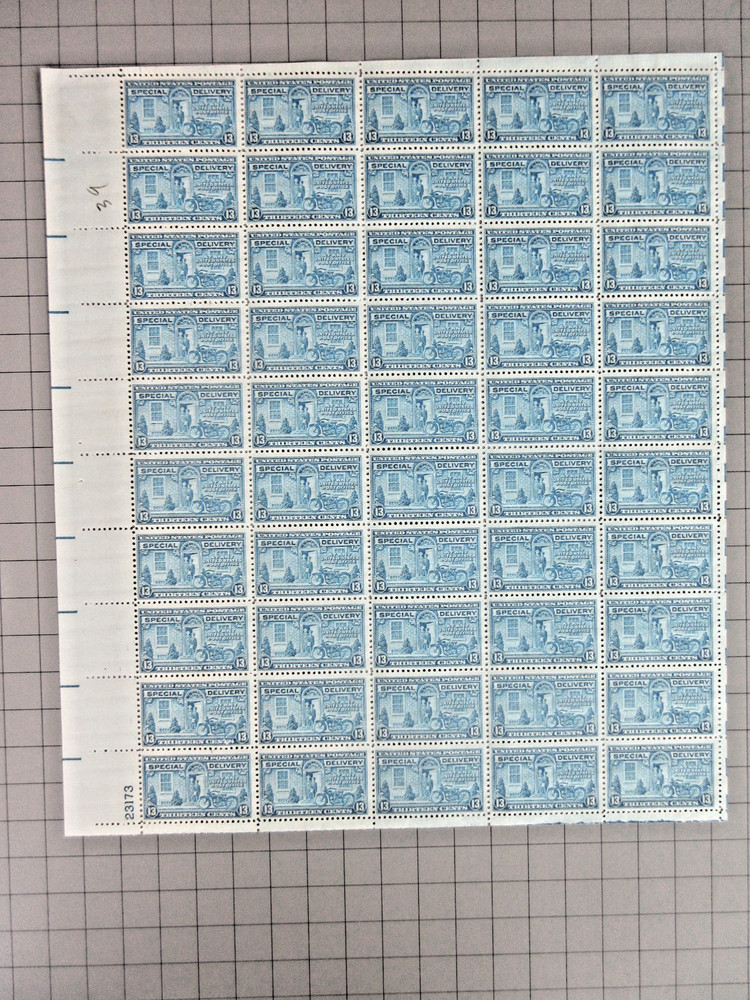 Mint NH US Scott # E17 Special Delivery Sheet