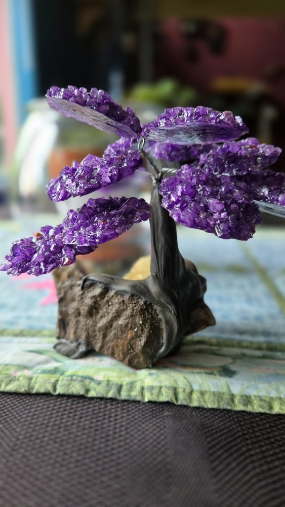 GEMSTONE TREE - AMETHYST AND CITRINE