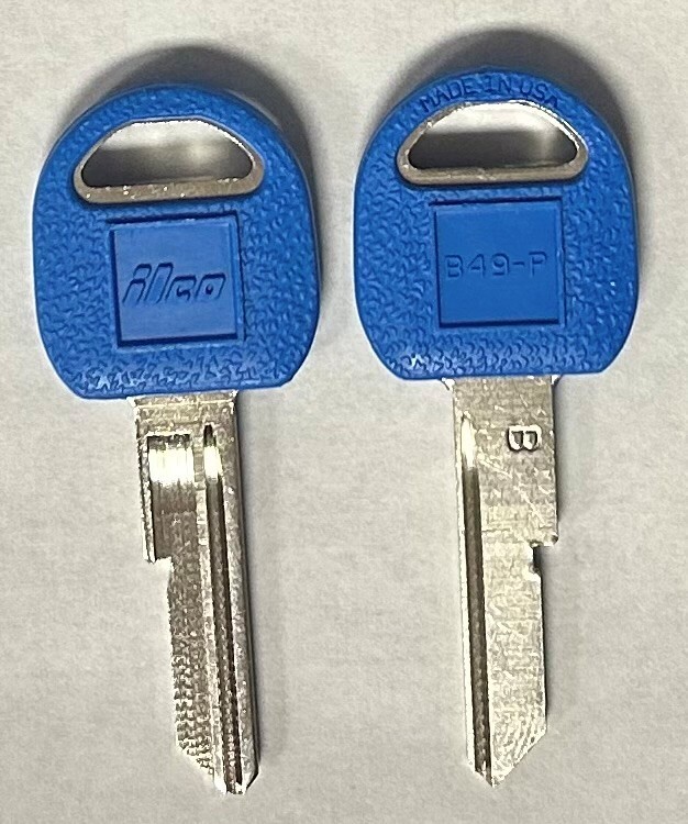 Ilco B49-PC-Blue G.M. Key Blank uncut (1 Pc)