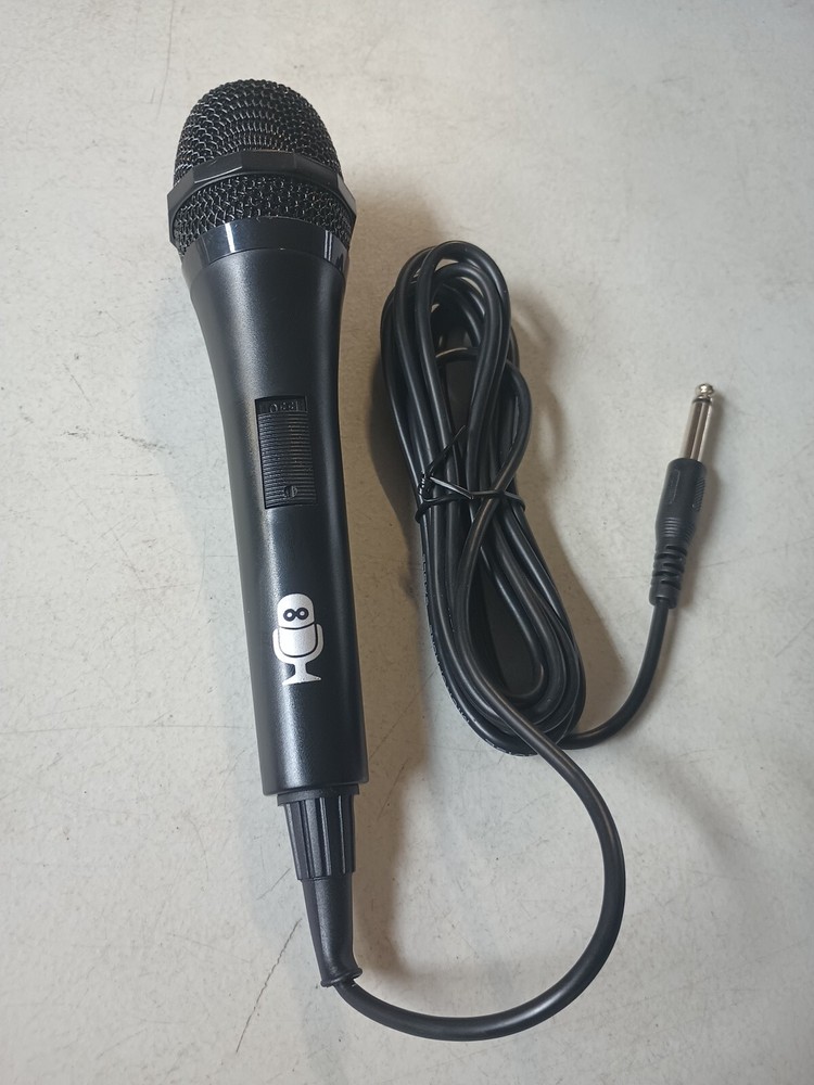 Mic Microphone with On Off Switch High Grade Low Noise Black