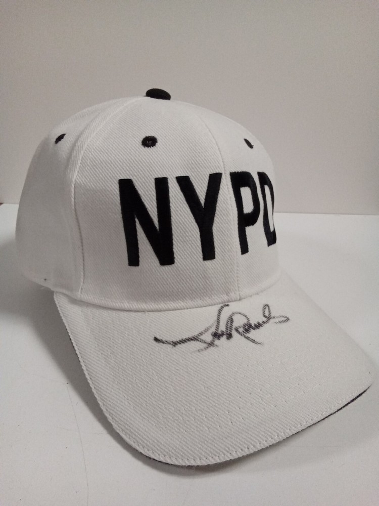 Lou Rawls Signed White NYPD Baseball Hat JSA ** #