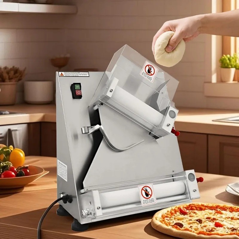 Automatic Commercial Dough Press for Pasta, Pizza, Bread and Spaghetti Making.