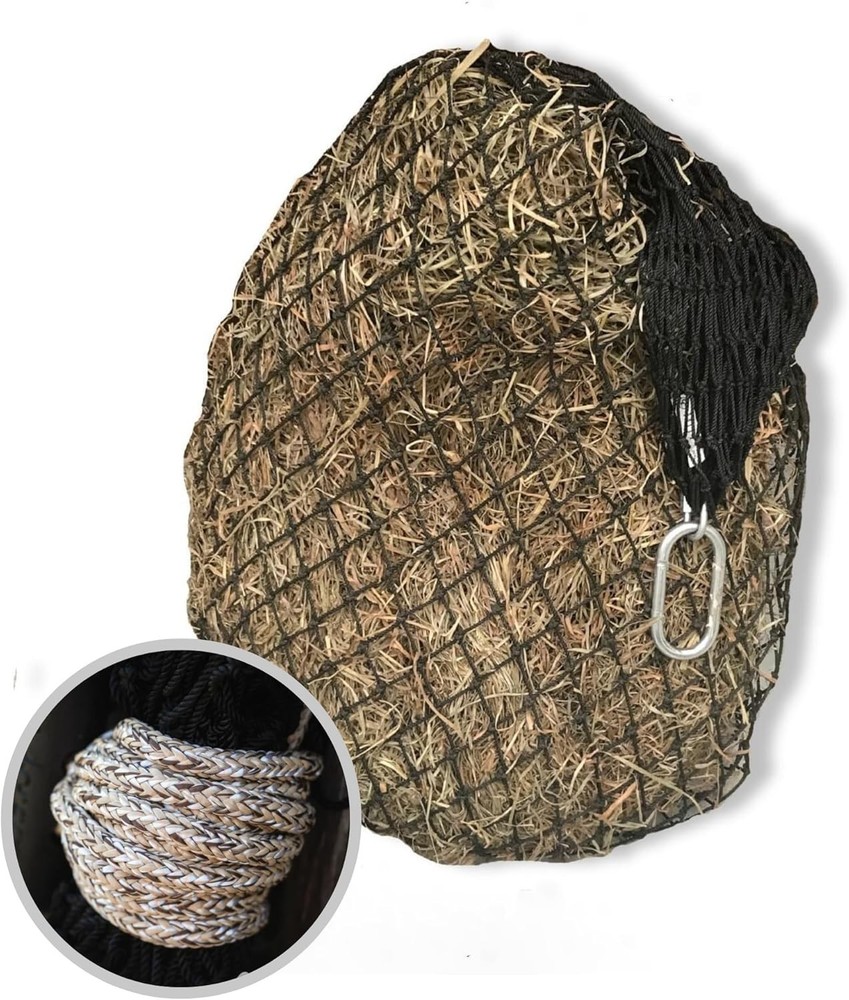 Efficient Horse Feeding Solution - UV Treated Half Bale Hay Net, Easy to Use