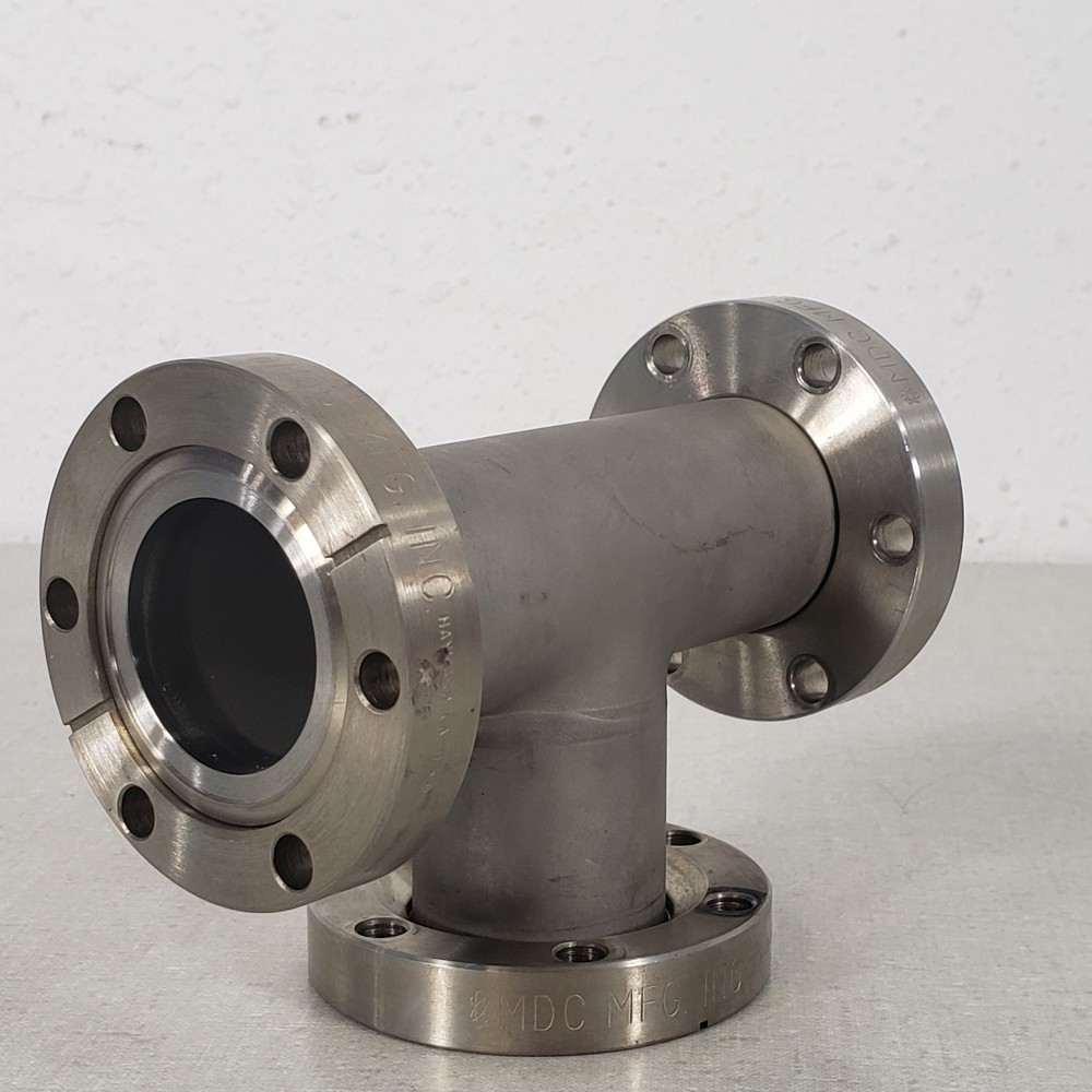 MDC 2.75" CF Conflat DN35CF Tee Fitting 2 Rotatable 1 Fixed Flange High Vacuum