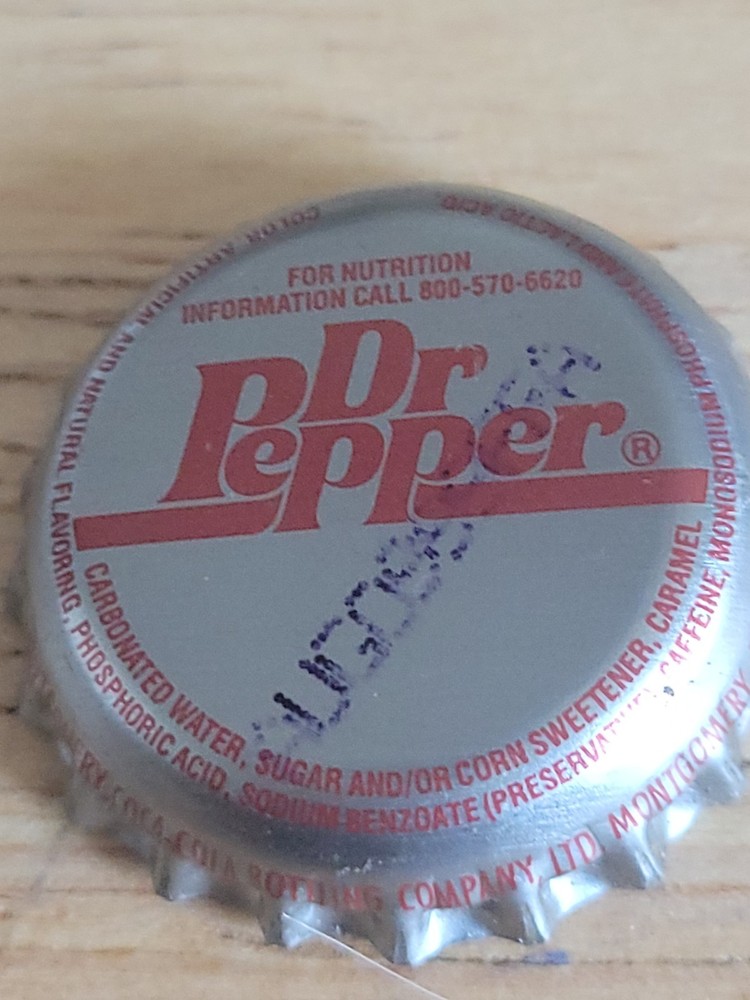 Vintage Dr Pepper Bottle Cap