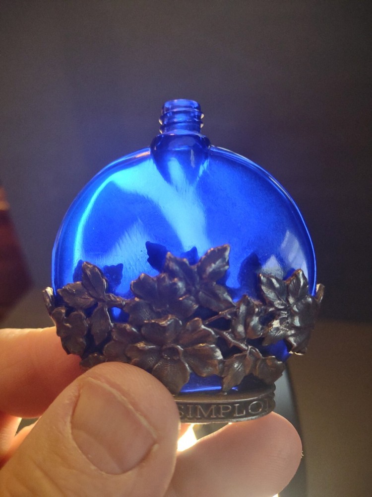 Venice Simplon Orient ExpressCobalt Blue Glass ~Mini Perfume Bottle