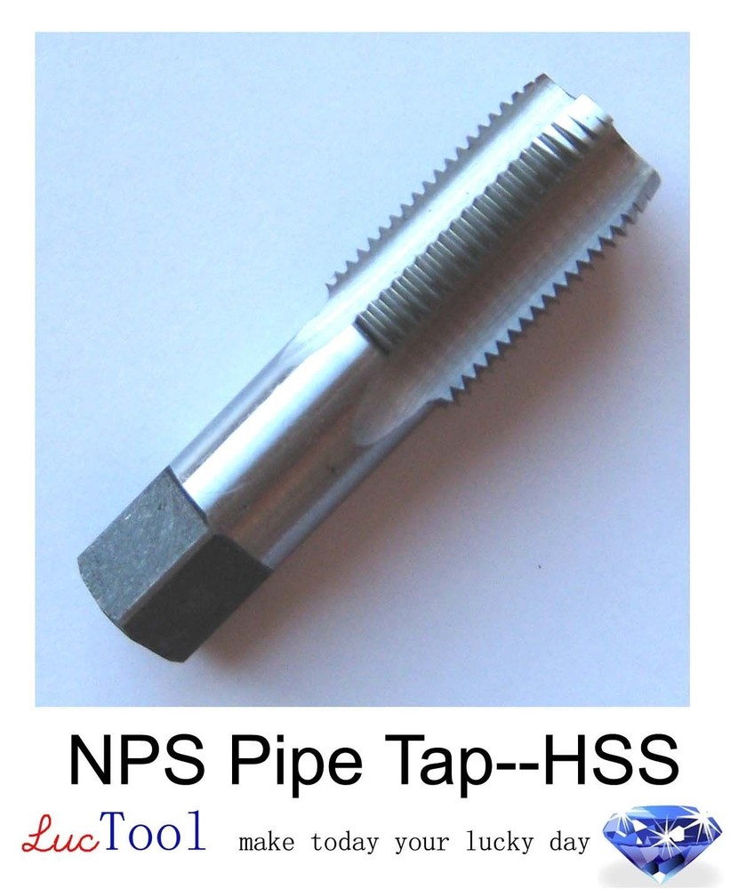 1/4-18 NPS Pipe Tap HSS Straight Pipe Thread Bright Inner Threading Premium