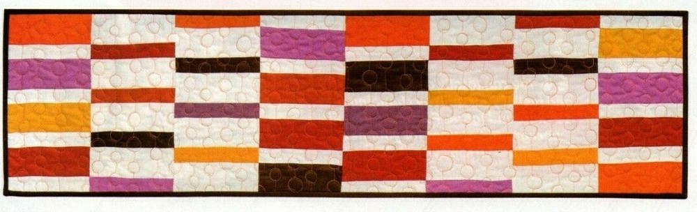 Modern Harvest Runner Quilt Pattern Pieced TM