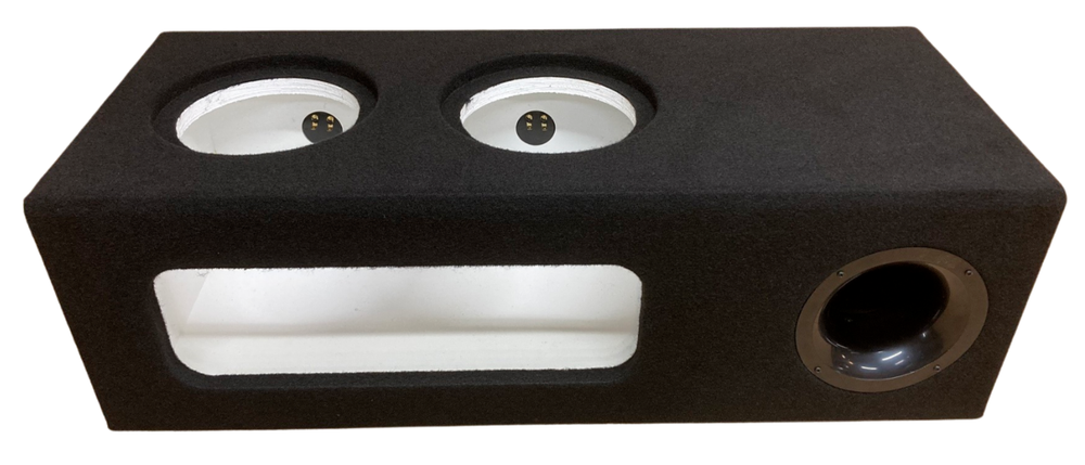 For 2 8" Sundown X-8 X V.2 V.3 Custom Ported Sub Box Enclosure ~ WHITE INTERIOR