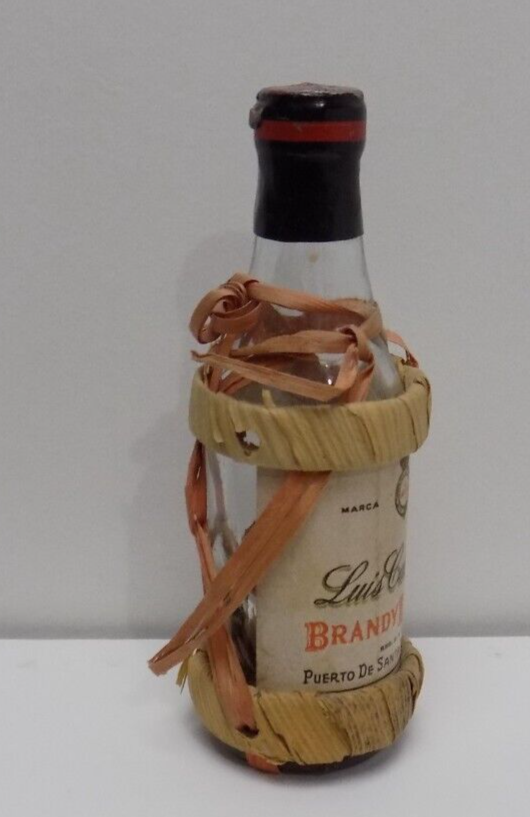 VINTAGE LUIS CABALLERO BRANDY - EMPTY MINATURE BOTTLE