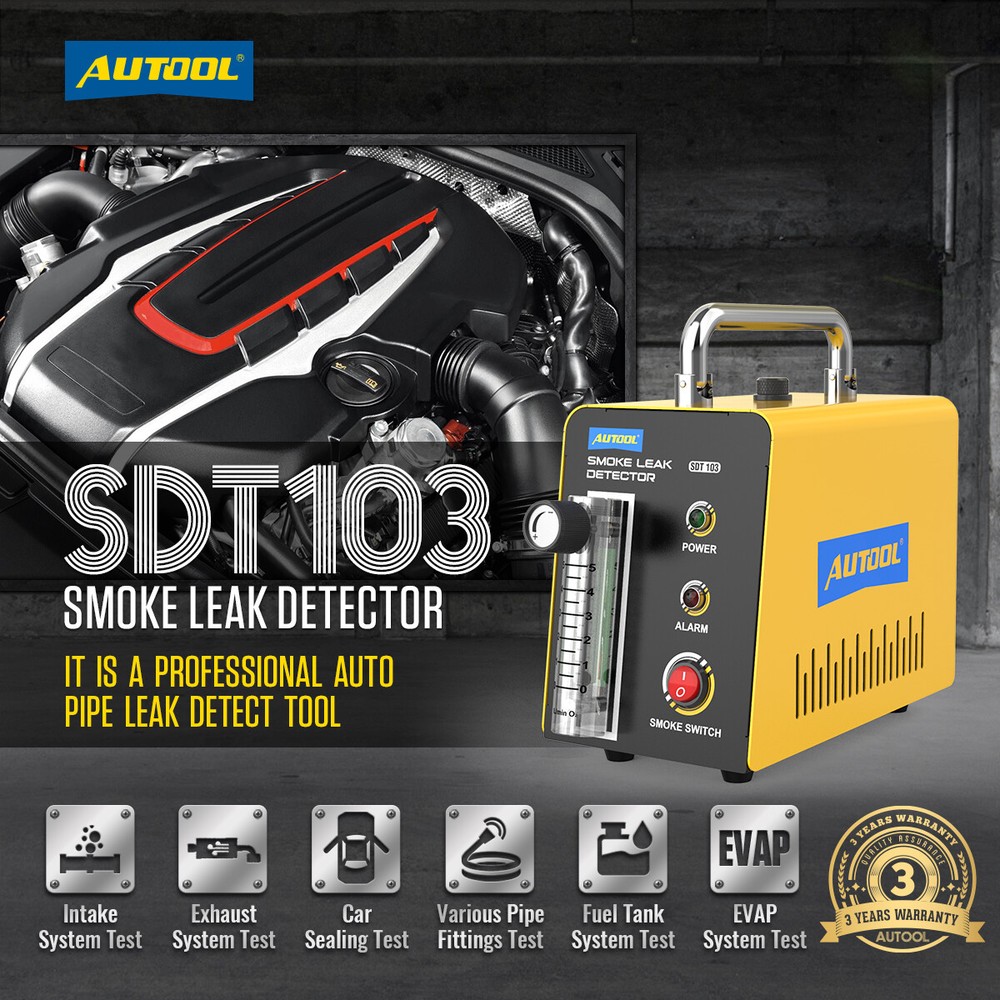 Accurate Auto Smoke Leak Detector Quick & Easy Leak Detection EVAP Smoke Machine