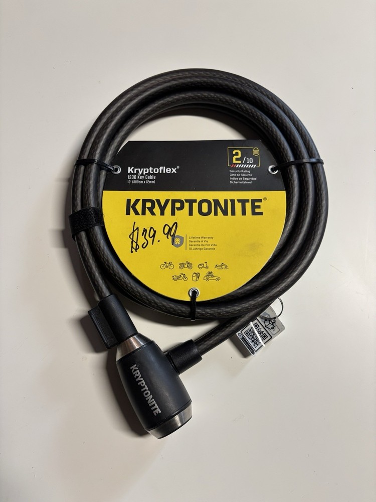 Kryptonite KryptoFlex 1230 Key Cable 10ft Length