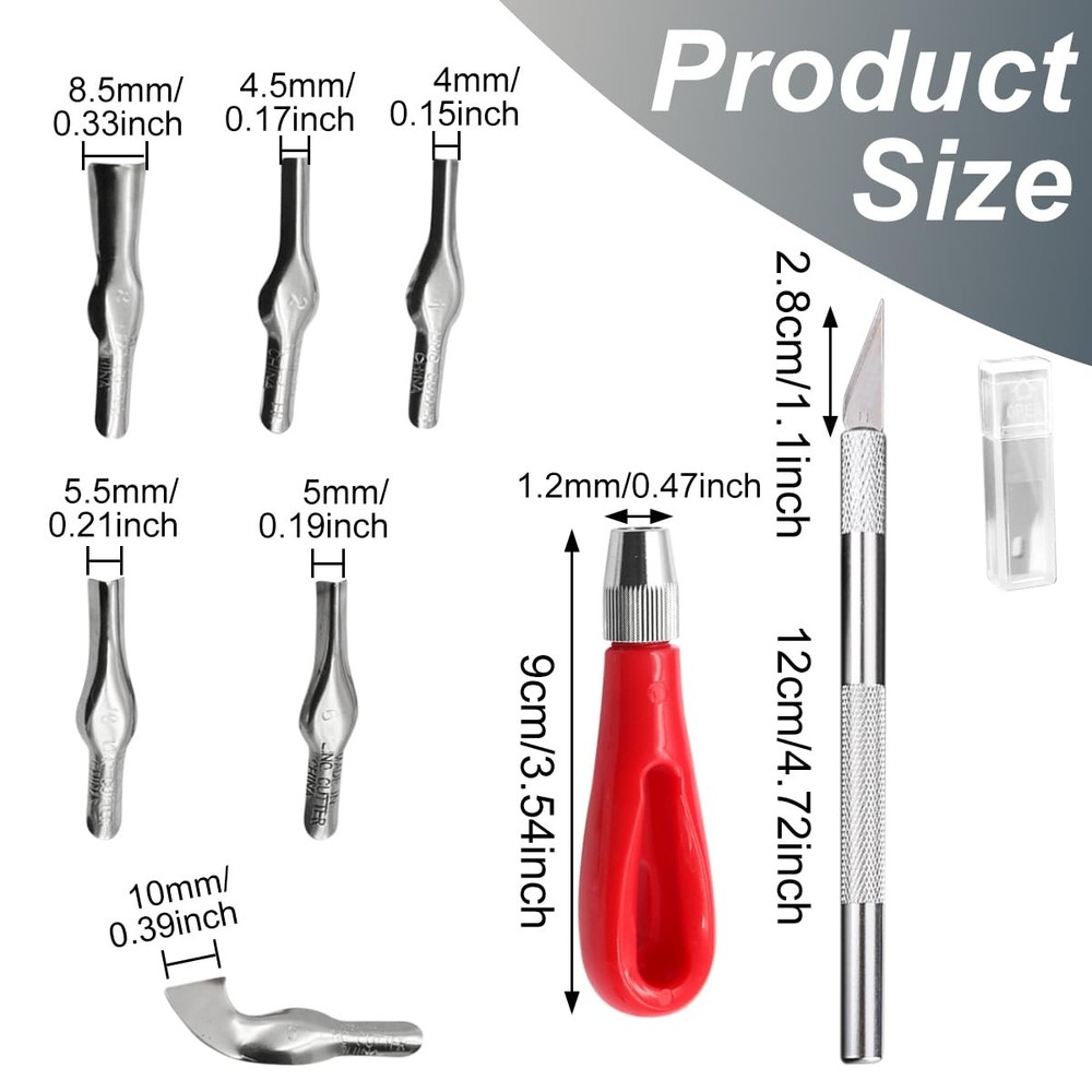 4 Pcs Rubber Carving Linoleum Blocks, Rectangular Rubber Stamp Carving Blocks