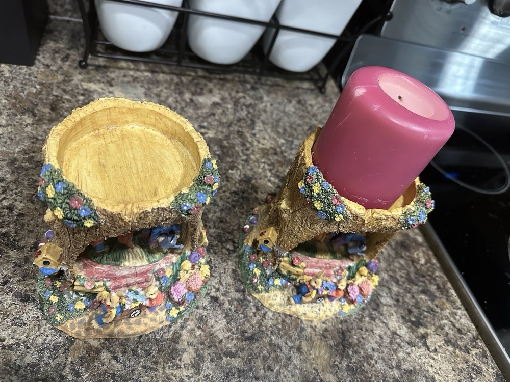 2 Easter Decor Candle Holders