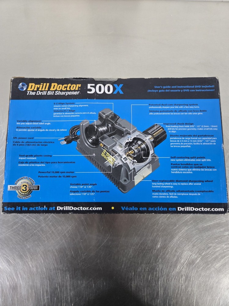 Drill Doctor 500X Drill Bit Sharpener (New In Box)