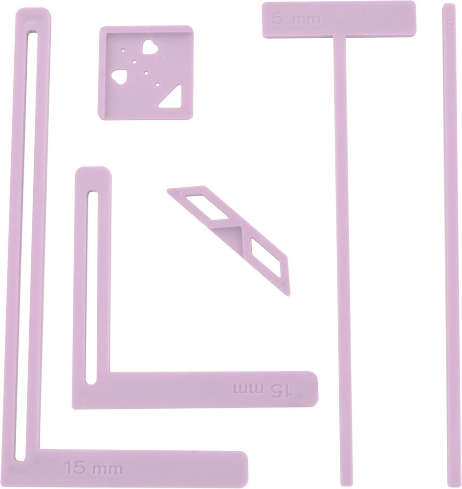 Complete 6-Piece Scrapbooking Stencil Kit for Creative Bookbinding Essentials