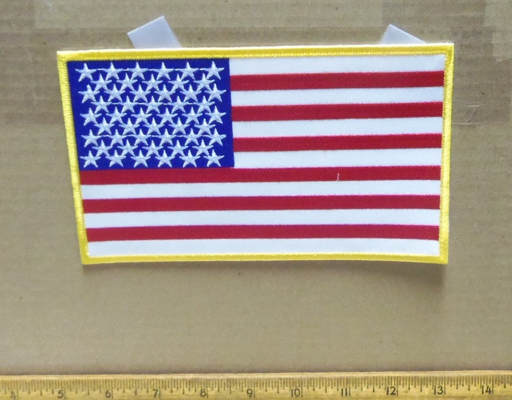 United States Flag Embroidered Back Patch