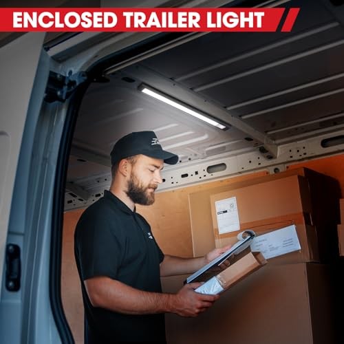 12V LED Light, 12 Volt Light Bar, Enclosed LED Light Technology Black-4P