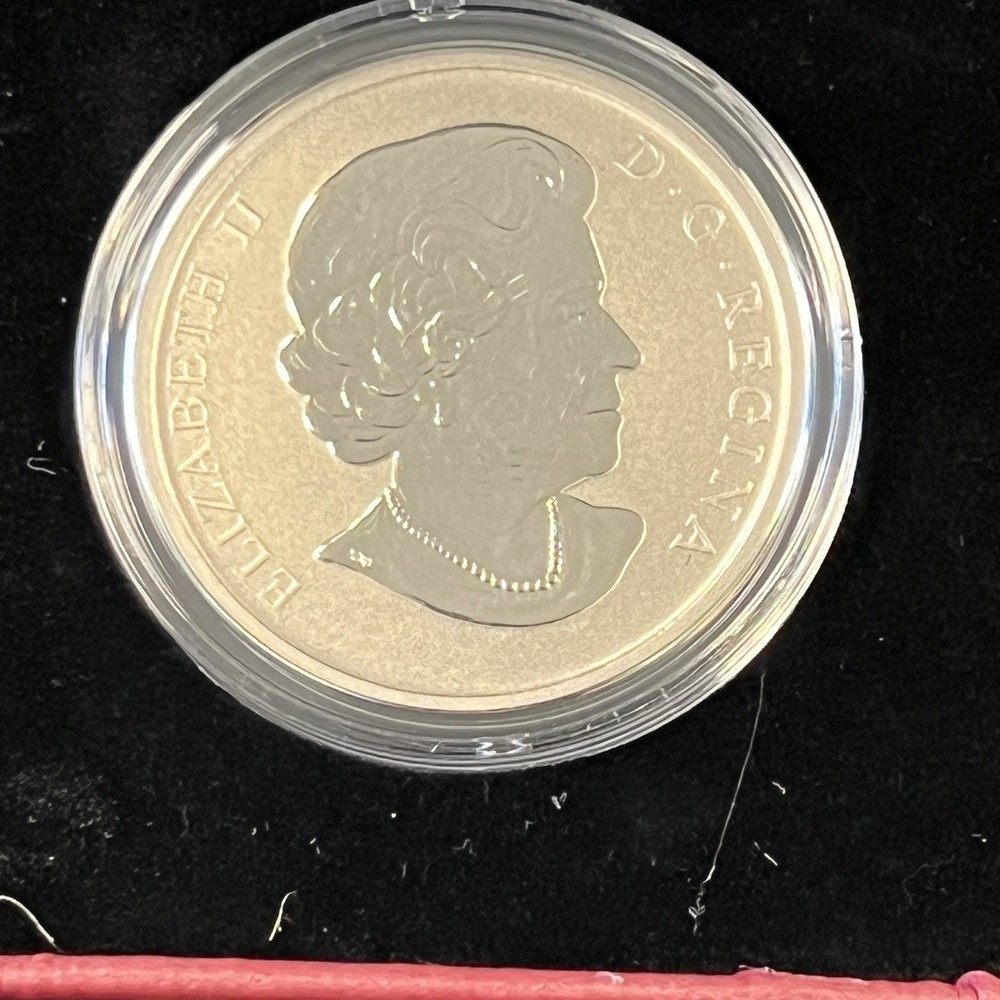 2012 Canada 25-Cent Colored Coin - Evening Grosbeak