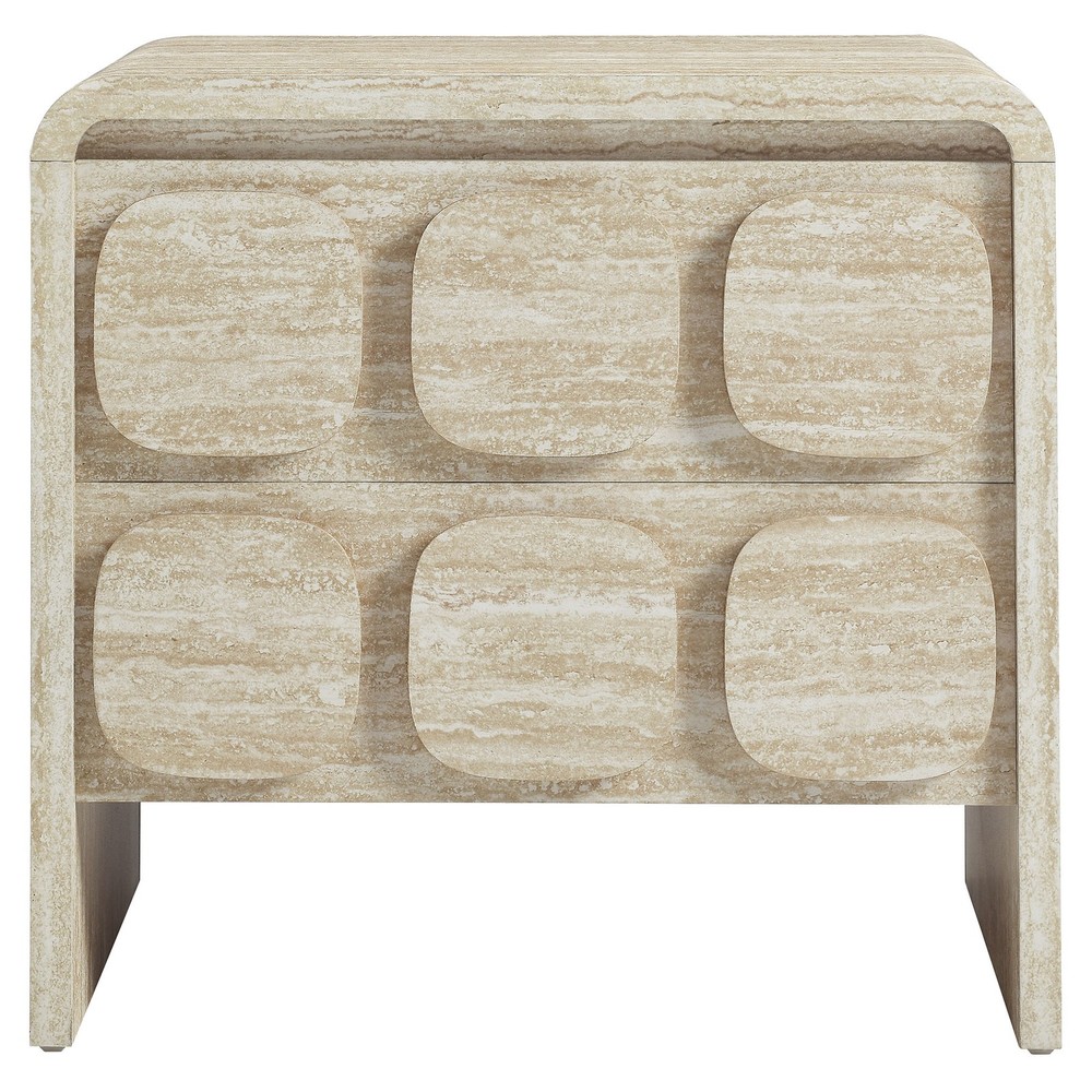 Toscana Nightstand in Travertine