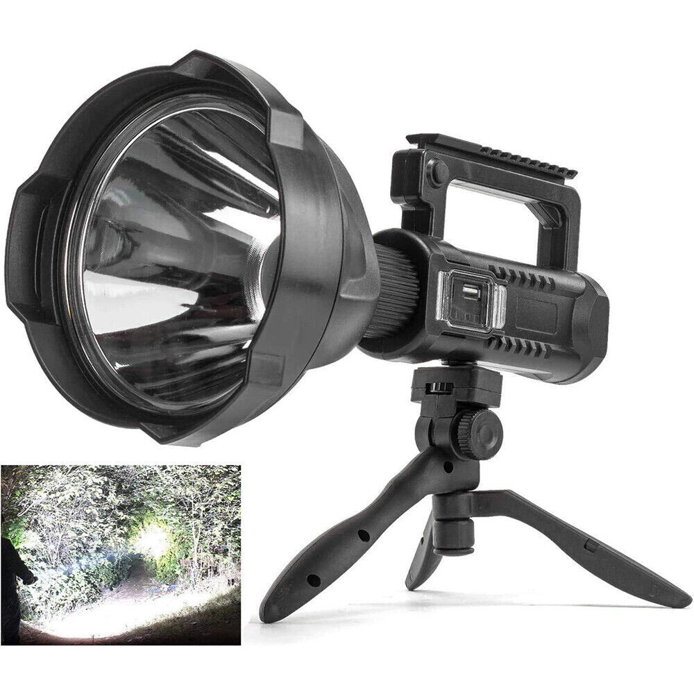 Rechargeable Spotlight 9000000 Lumens Handheld Hunting Flashlight Led Spot light