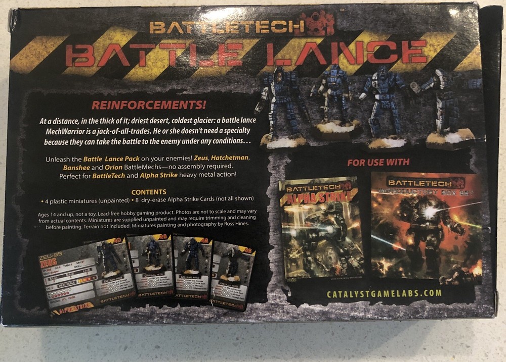 Catalyst Battletech Alpha Strike - Battle Lance EX/NM