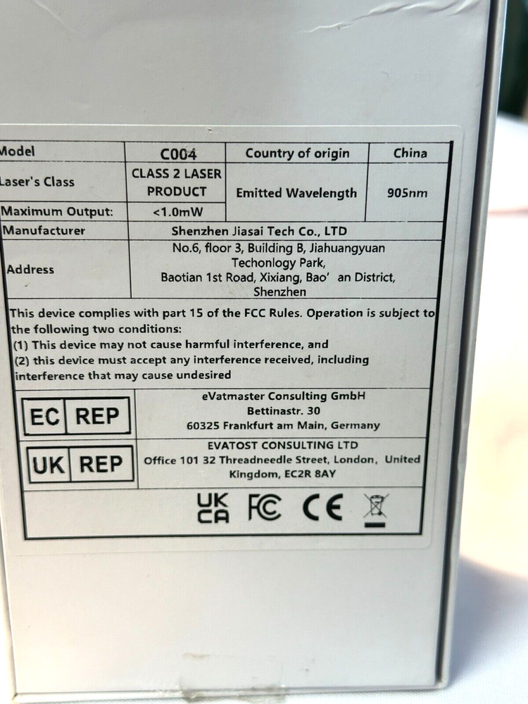 Rohs Golf Rangefinder W/ Rechargeable Battery and Case
