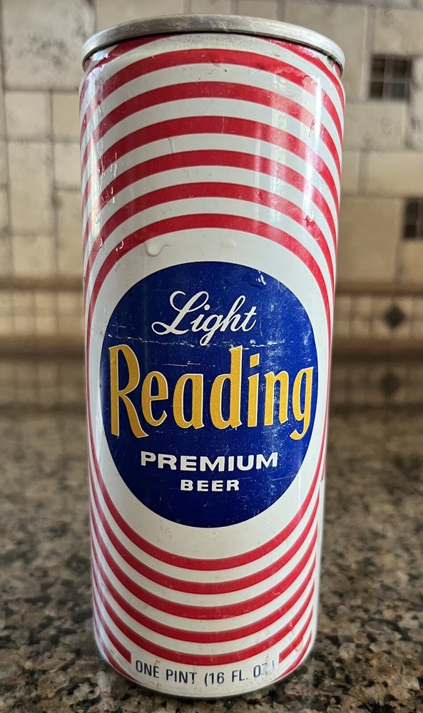 READING Light  16 oz Collector Beer Can by Reading Brewing Co.  TAB empty