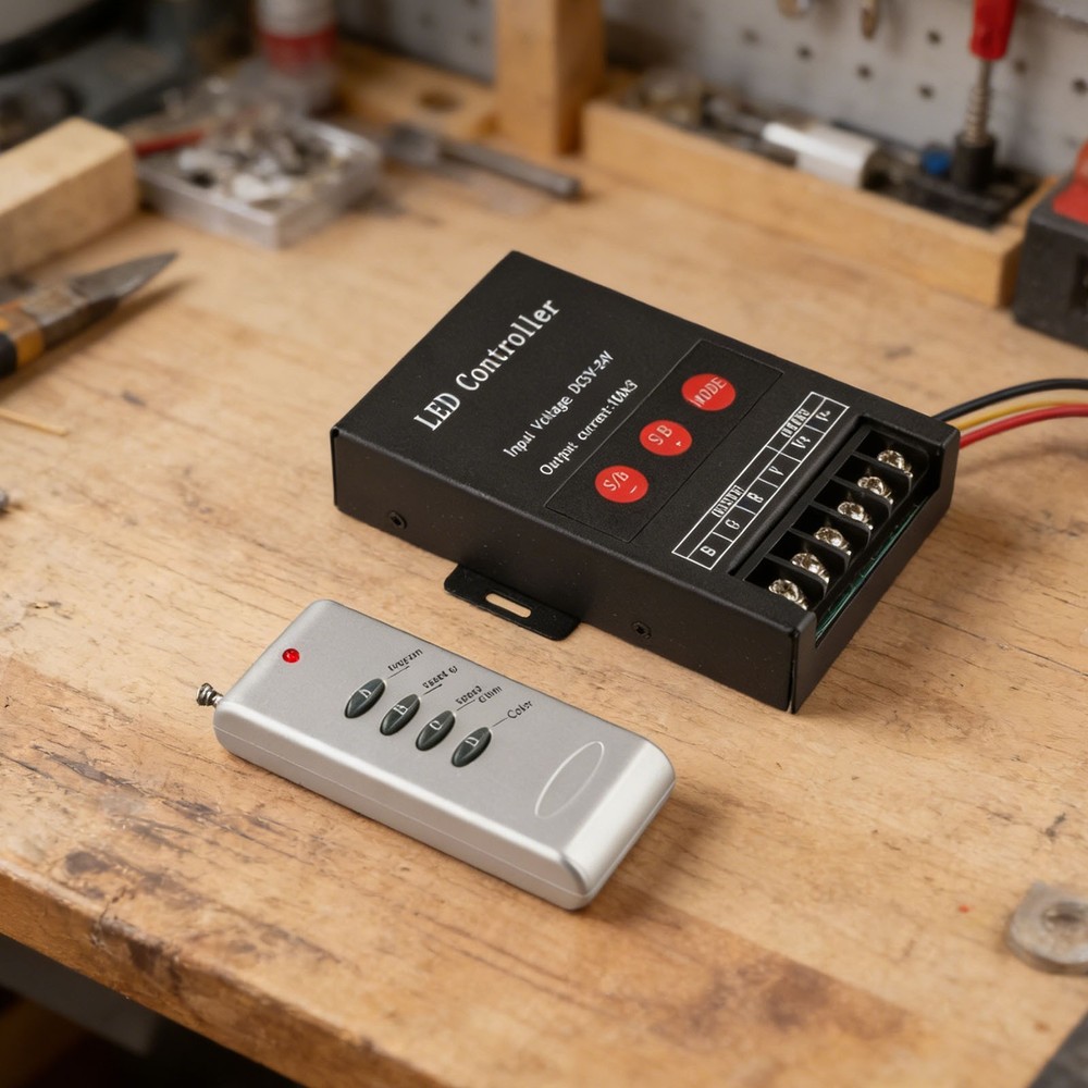Remote Controlled LED Controller Compatible with Flexible LED Lighting