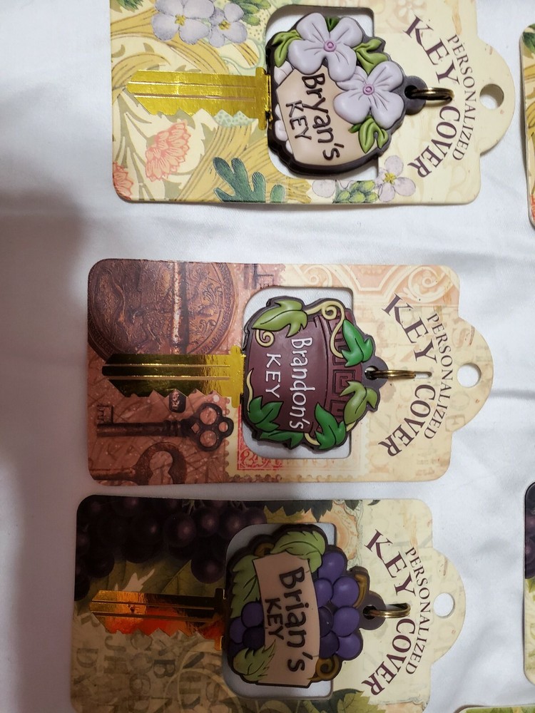 PERSONALIZED KEY COVERS NAMES WITH A,B & C