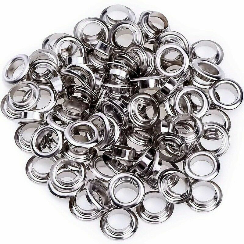 100PCS Leather Rivet Loops 12mm With Installation Tools