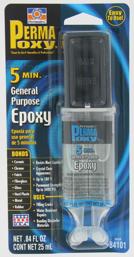 PERMATEX - 84101 CLEAR 5 MIN General Purpose Epoxy