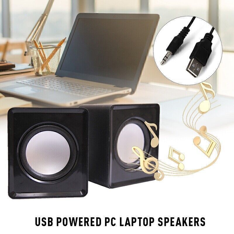 3.5mm Jack USB Wired Computer Speaker Stereo For PC Laptop Notebook Desktop FFXR