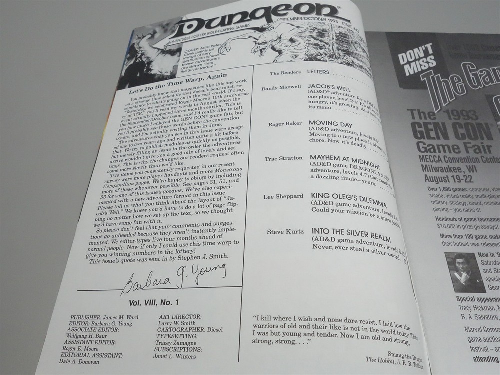 Dungeon Magazine: Issue # 43 (TSR)